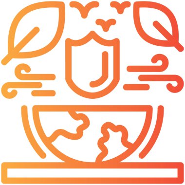 Bir kalbin ikonunun vektör illüstrasyonu