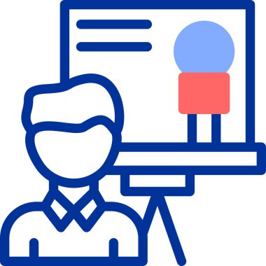 İnsan simgesinin vektör illüstrasyonu