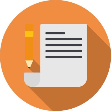 Kalem. Web simgesi basit illüstrasyon