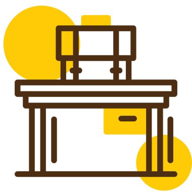 Masa. Web simgesi basit tasarım