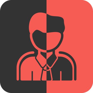 İş adamı simgesi, iş konsepti, vektör illüstrasyon tasarımı