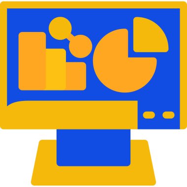 Bilgisayar. Web simgesi basit illüstrasyon