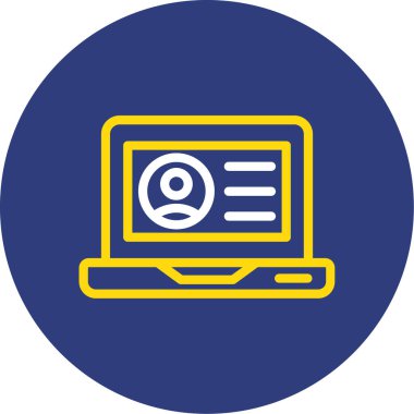 vektör dizüstü simgesi illüstrasyonu