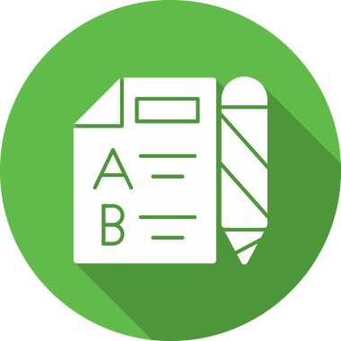 belge simgesi, basit vektör illüstrasyon tasarımı