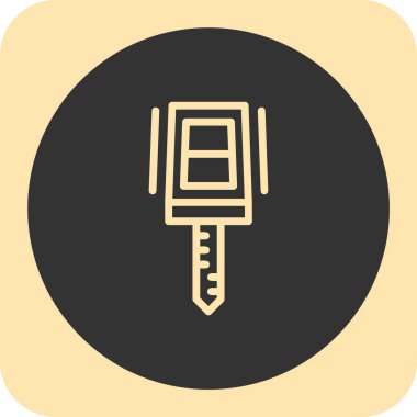 Anahtar simgesi vektör illüstrasyonu