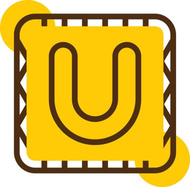 Bir harfin vektör illüstrasyonu