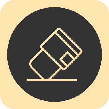 boya fırçası vektör simgesi. İllüstrasyon biçimi, beyaz arkaplan üzerindeki düz tasarım sembolüdür..