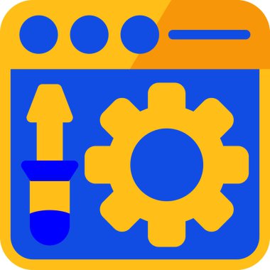 Bir simgenin vektör illüstrasyonu