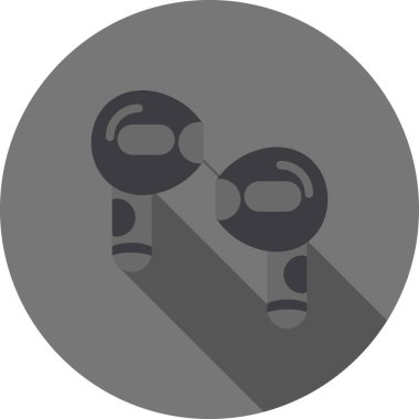 Modern b 'nin vektör illüstrasyonunda müziğin eksik simgesi