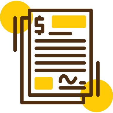 belge simgesi, vektör çizimi