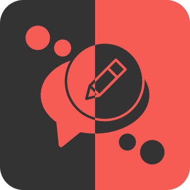 Soyut arkaplan grubunda kalem simgesi izole edildi