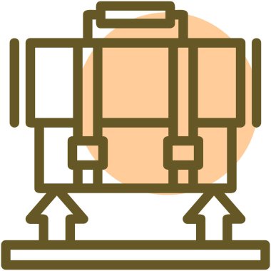 Modern tren yokluğunun vektör çizimi