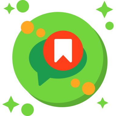 İleti kabarcığı sohbet simgesi düz biçimli