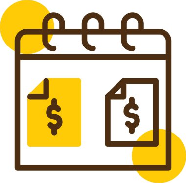 Takvim simgesi vektör illüstrasyonu