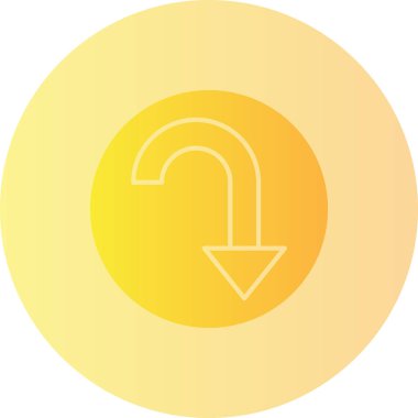 Bir ok simgesinin vektör illüstrasyonu