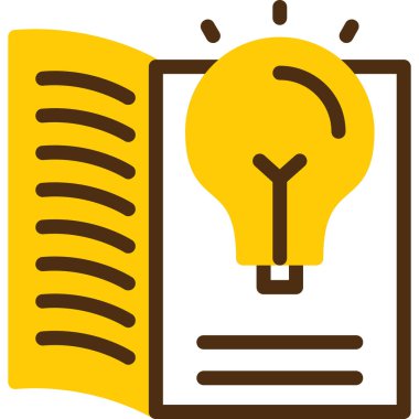 iş fikri fikri simgesi - ana hatları biçiminde