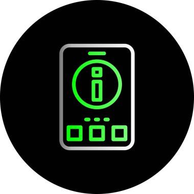 vektör cep telefonu simgesi, illüstrasyon