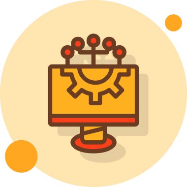 Rozet & dişlileri için iş yönetimi dairesi simgesi