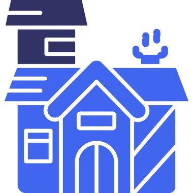 Ev. Web simgesi basit illüstrasyon