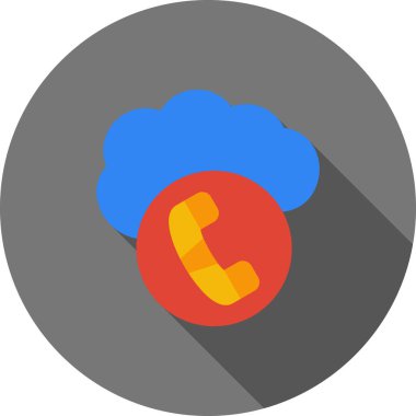 Bulut. Web simgesi basit illüstrasyon