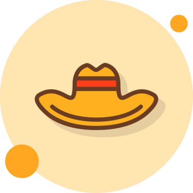 Kovboy şapkası. Basit tasarım