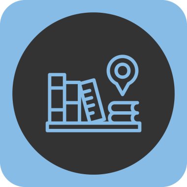 harita simgesi soyut arkaplanda izole edildi