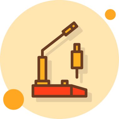 Fabrika simgesi, vektör illüstrasyonu