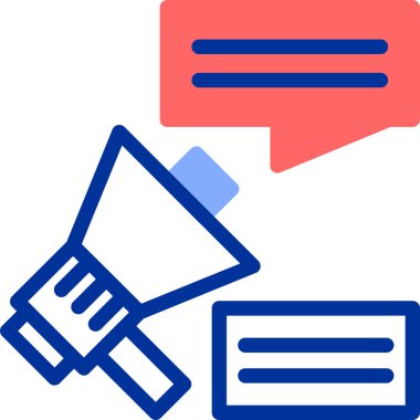 konuşma simgesi vektör illüstrasyonu