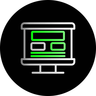 bilgisayar simgesi vektör illüstrasyonu