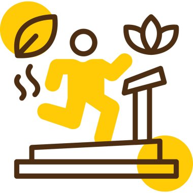 Beyaz arkaplanda çalışan simge ve vektör çizimi izole edildi