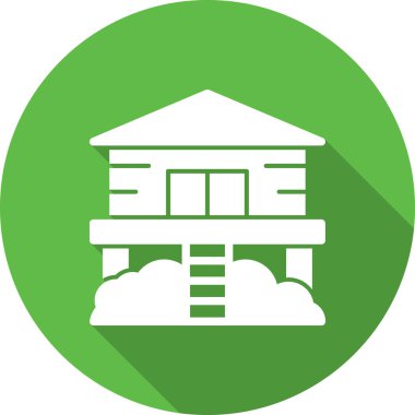 Bina. Web simgesi basit illüstrasyon