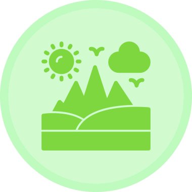 Bir ağaç simgesinin vektör illüstrasyonu