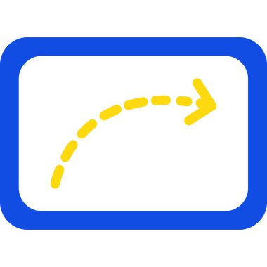 Ok. Web simgesi basit illüstrasyon