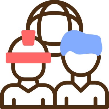 Maske vektör resimlemesi olan insanlar