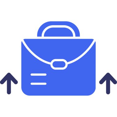 çanta dosya simgesi ana hat biçiminde