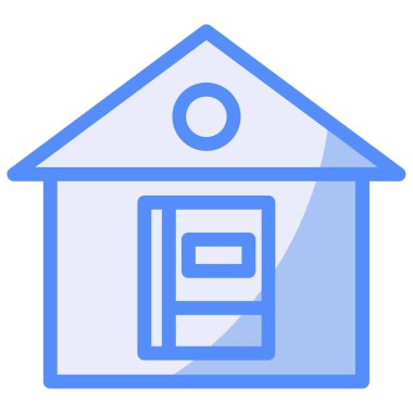 Modern ev simgesinin vektör illüstrasyonu