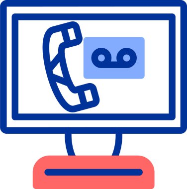 Çağrı telefonu. Web simgesi basit illüstrasyon