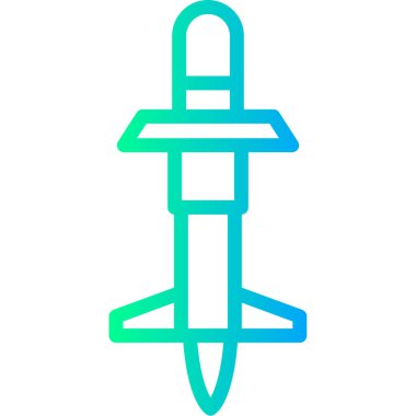 Uçak simgesinin vektör illüstrasyonu