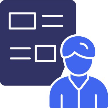 İnsan simgesinin vektör illüstrasyonu