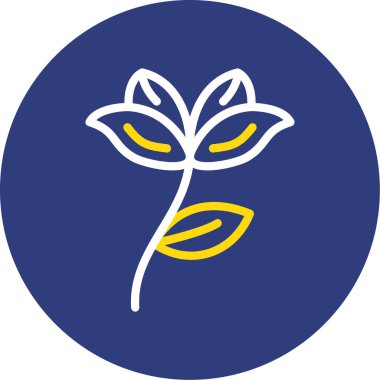 çiçek simgesi vektör illüstrasyonu