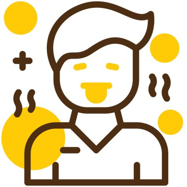 Bir fincan sıcak çayla gelen adam.