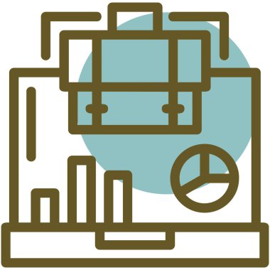 iş simgesi, vektör resimleme