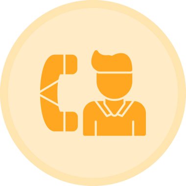 Çağrı merkezi ikon vektör illüstrasyonu