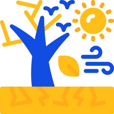 güneş web simgesi vektör illüstrasyonu