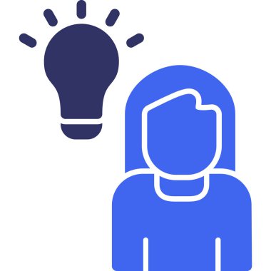 Ampul. Web simgesi basit illüstrasyon