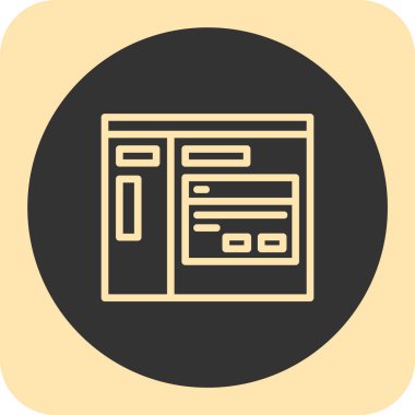 Web simgesi vektör illüstrasyonu