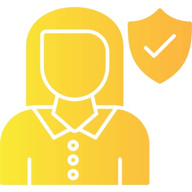 kadın avatar vektör simgesi