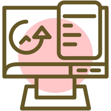 Web simgesi, bilginin vektör illüstrasyonu