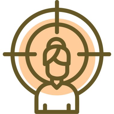 hedef simge vektör illüstrasyonu