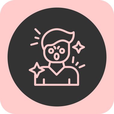 Bir kadın yıldızın vektör illüstrasyonu